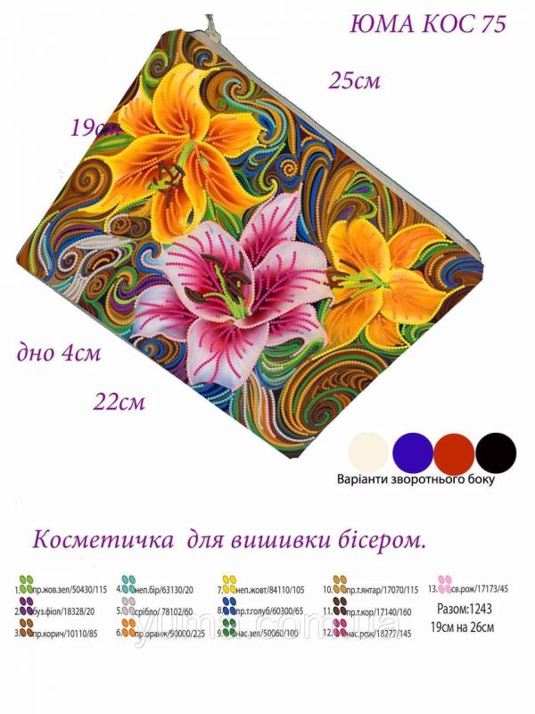 Косметичкa під вишивку №14 Косметичкa під вишивку №14