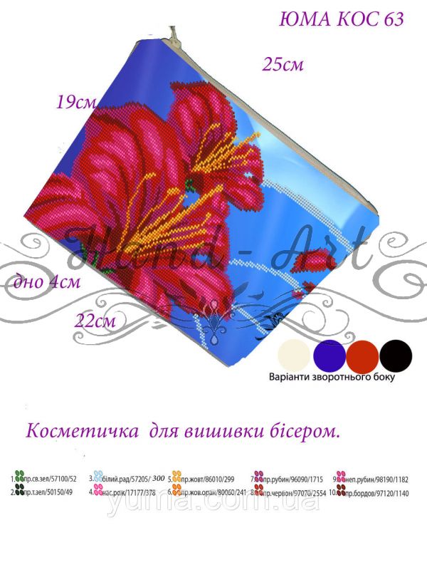 Косметичкa під вишивку №19