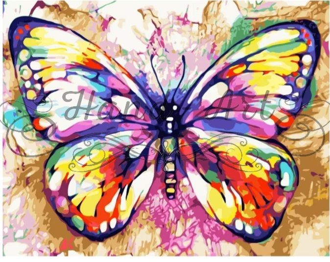Картина за номерами Барвистий метелик