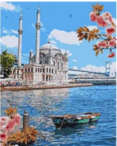 Картина за номерами Літній день