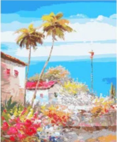 Картина за номерами Сонячне узбережжя