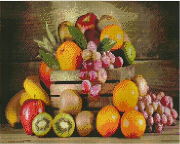 Алмазна мозаїка  Ящик із фруктами