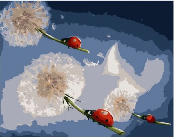 Набір для розпису по номерах Сонечка на кульбабках