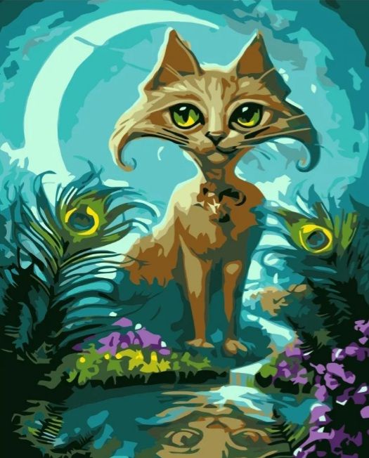 Набір для розпису по номерах Казковий кіт