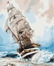 Картина за номерами Корабель на хвилях