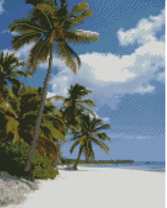 Алмазна картина Узбережжя Мальдів