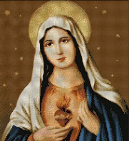 Алмазна картина  Непорочне серце Марії
