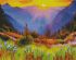 Алмазна картина  Світанок в горах