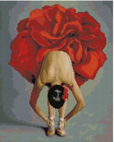 Алмазна картина Балерина-квітка