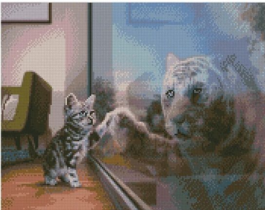 Алмазна картина  Майбутній тигр