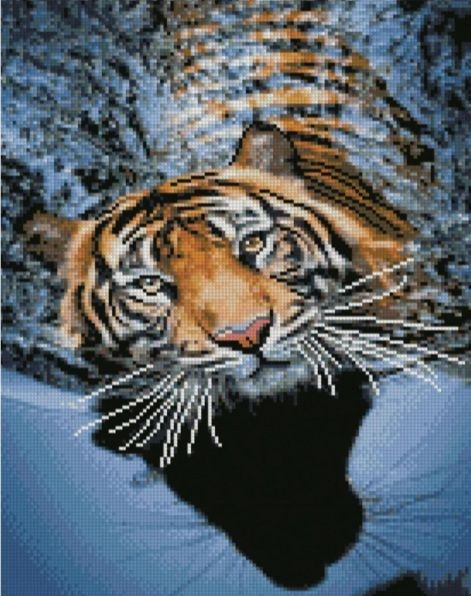 Алмазна картина Тигр на відпочинку