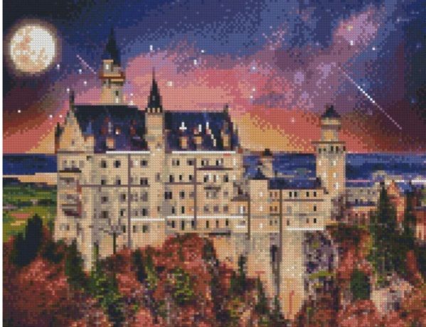 Алмазна картина Чарівний замок Австрії