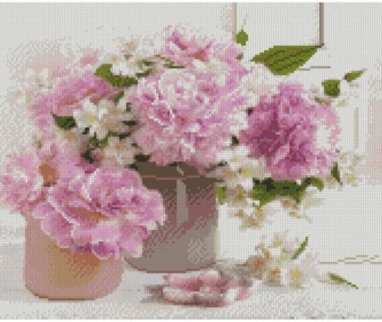 Алмазна картина Квіти в вазі