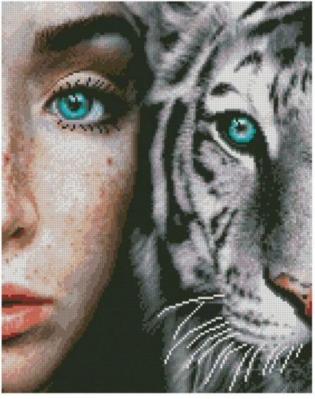 Алмазна картина Блакитні очі