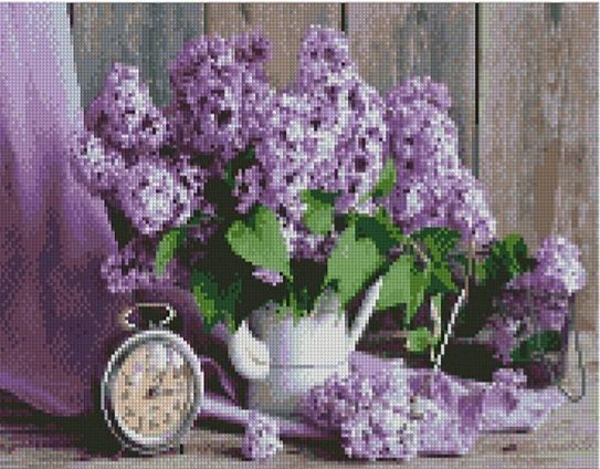 Алмазна картина  Бузковий букет