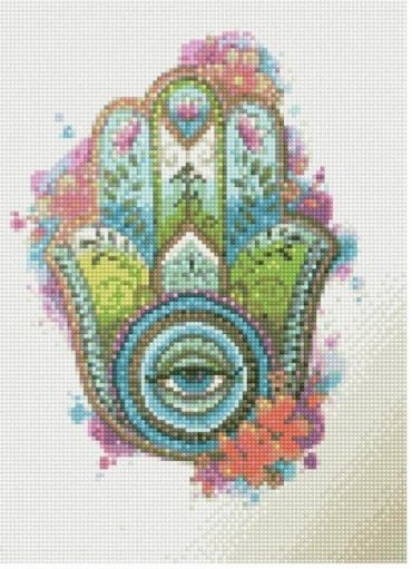 Алмазна мозаїка  Квітковий амулет
