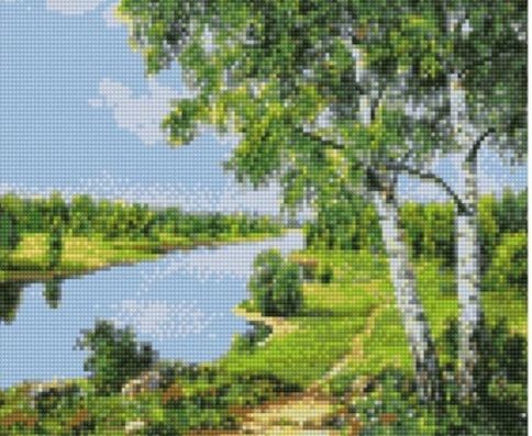 Алмазна мозаїка Весняний краєвид