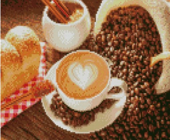 Алмазна мозаїка  Кава з любов'ю