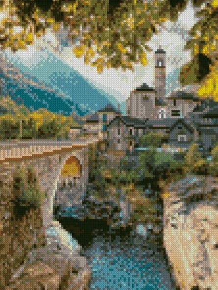 Алмазна мозаїка  Краса на фоні