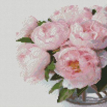 Алмазна мозаїка Пахощі півонії