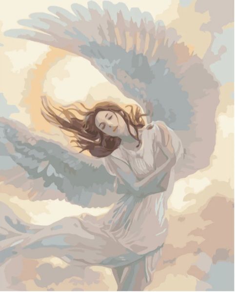 Картина за номерами  Ангел у небі