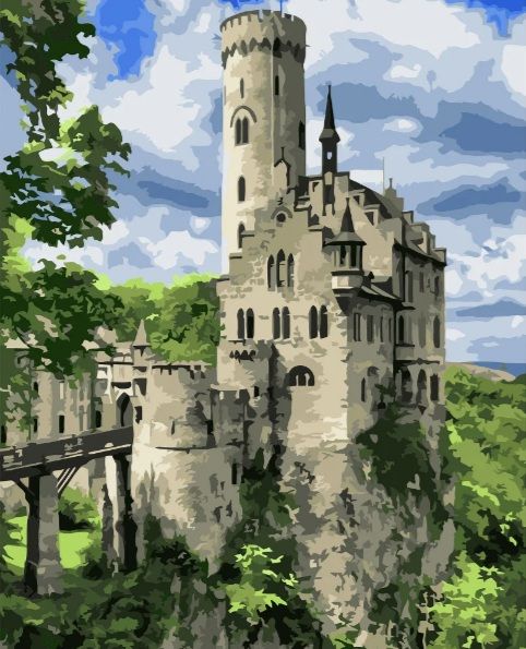 Картина за номерами  Вежа під небом