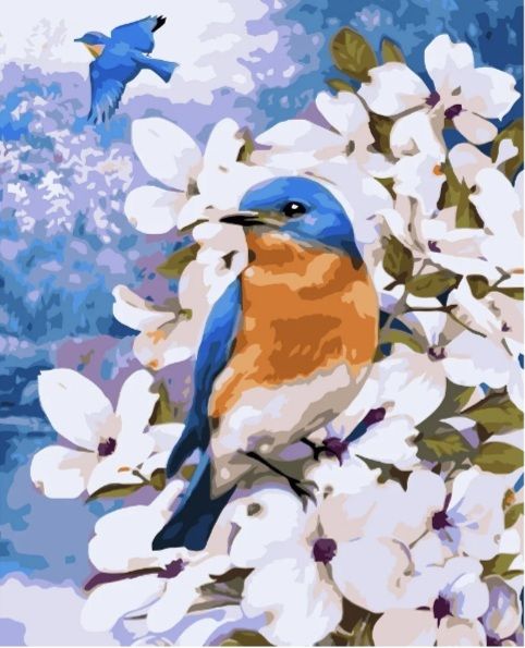 Картина за номерами Синички