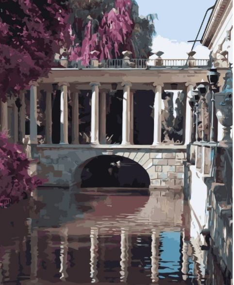 Картина за номерами Місток через воду