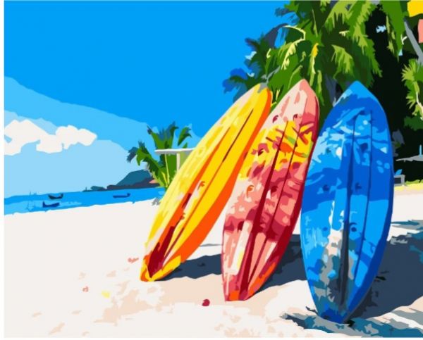 Картина за номерами Відпочинок на морі