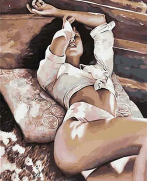 Картина за номерами Дівчина на ліжку