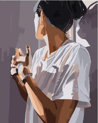 Картина за номерами Дівчина