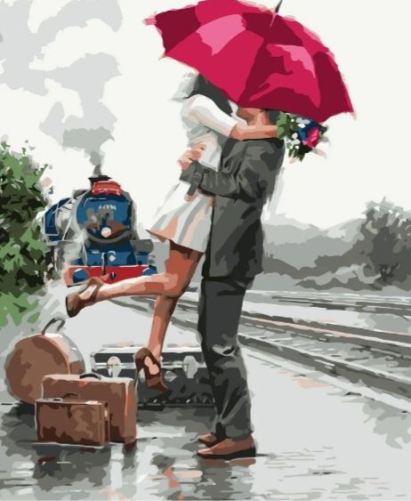 Картина за номерами Зустріч на пероні