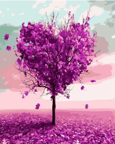 Картина за номерами  Дерево закоханих мрій