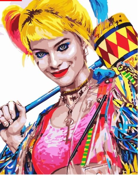 Картина за номерами Дівчина Джокера