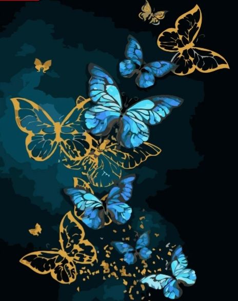 Картина за номерами Дивовижні метелики