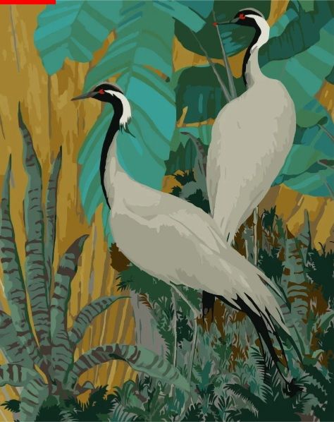 Картина за номерами Чапля на природі