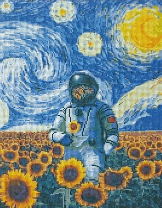 Алмазна картина Соняшникове поле