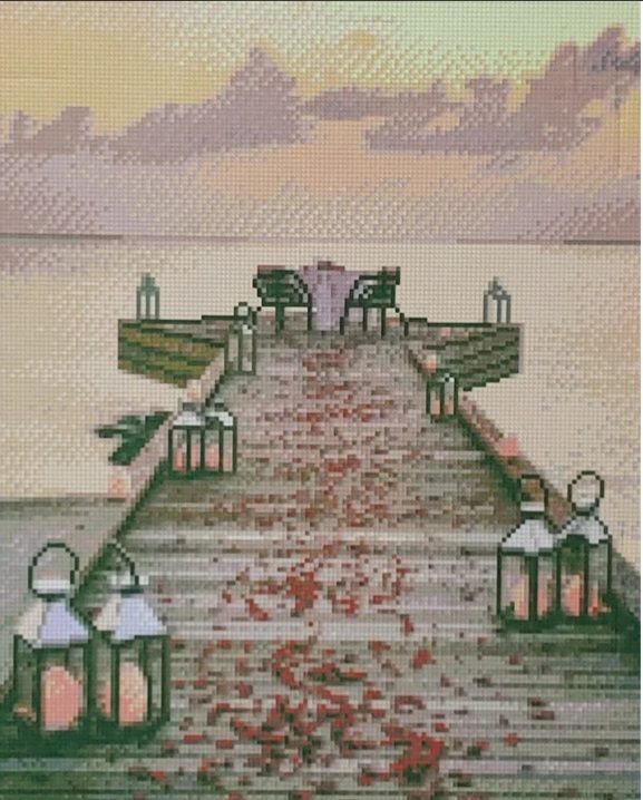 Алмазна картина Романтика на пристані