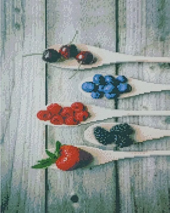 Алмазна картина Ложечки фруктів