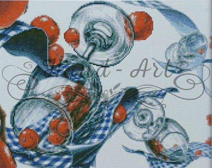 Алмазна картина Бокали з ягодами