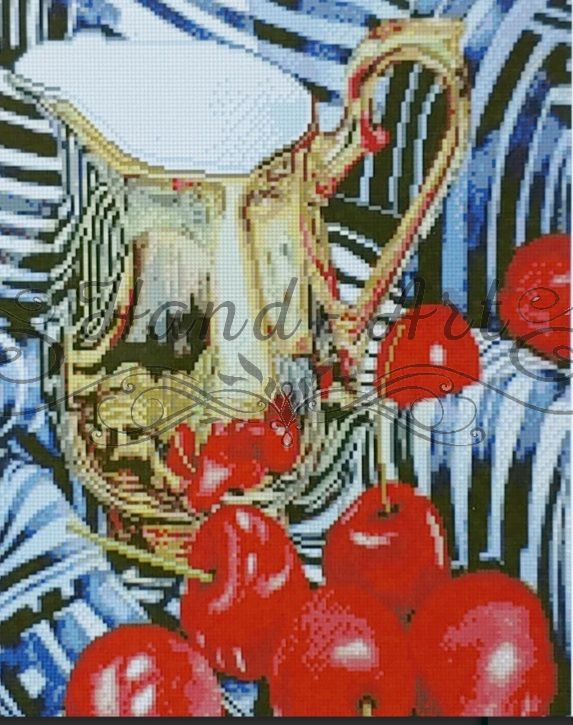 Алмазна картина Спіла черешня