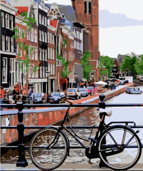 Картина за номерами Прогулянка на велосипеді