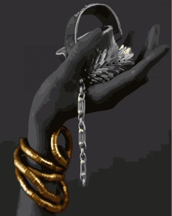 Картина за номерами Рука з прикрасами