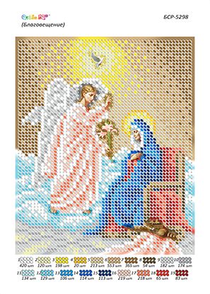 Схеми для вишивки Благовіщення Пресвятої Богородиці Схеми для вишивки Благовіщення Пресвятої Богородиці