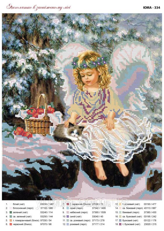 Схема для вишивки Янголятко Схема для вишивки Янголятко