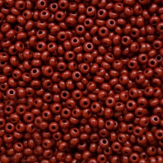 Бісер Чеський №13600 Непрозорий коричневий натуральний