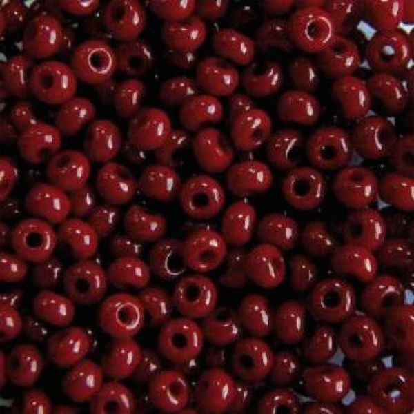 Бісер Чеський № 93310 Непрозорий вишневий натуральний