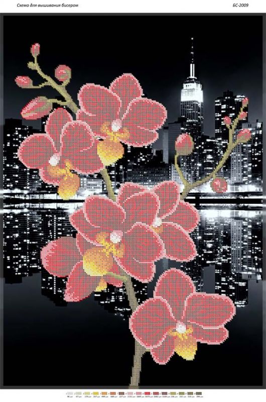 Схема для вишивки Орхідея Схема для вишивки Орхідея