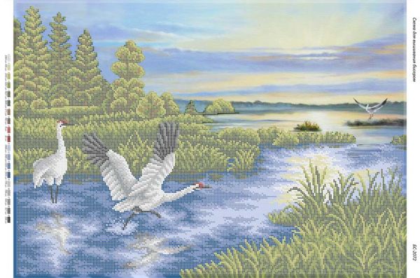 Схема для вишивки Журавлі (част. виш.) Схема для вишивки Журавлі (част. виш.)