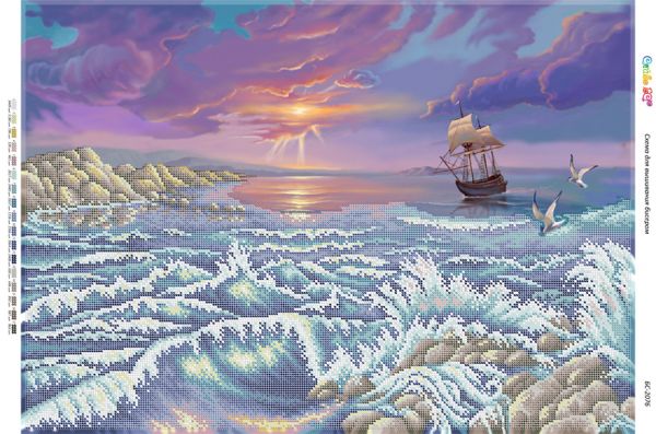 Схема для вишивки Морський пейзаж Схема для вишивки Морський пейзаж